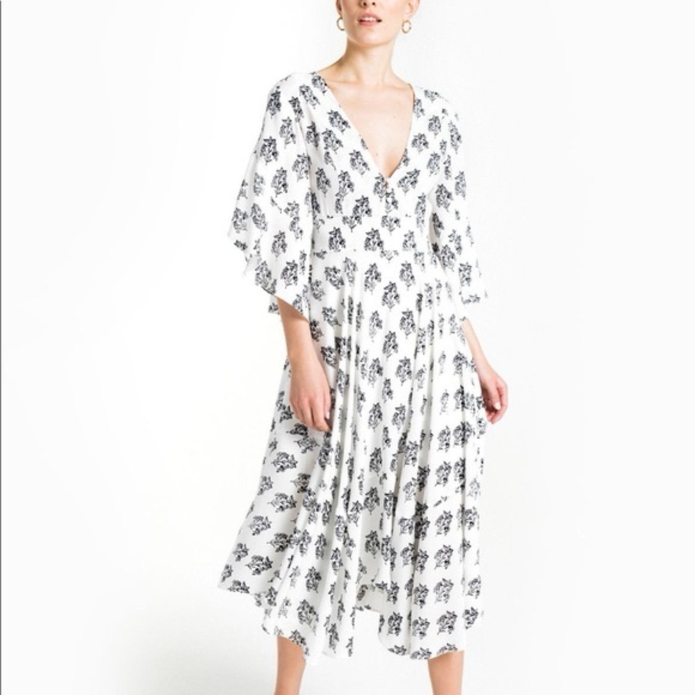 A.L.C. Ivory Printed dress